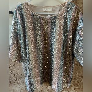 By Together Sequin Top size Large